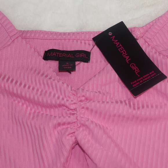 Material Girl Ribbed Ruched Keyhole Bodysuit - Picture 3 of 8